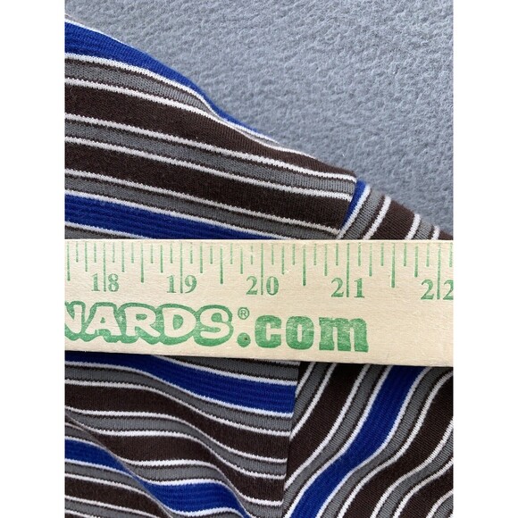 Sean John Polo Shirt 1/4 Button Men's Size XXL Blue Gray Original Fit  Striped - Picture 4 of 14